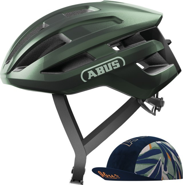 PowerDome ACE moss green - Cyklo/Moto Přilby Road Made in Italy
